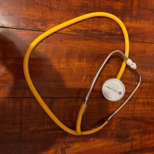 Yellow Stethoscope with Silver Accents